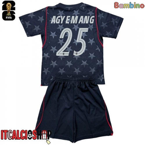 Stati Uniti Patrick Agyemang #25 Seconda Maglia Bambino Mondiali 2026 Manica Corta (+ Pantaloni corti)